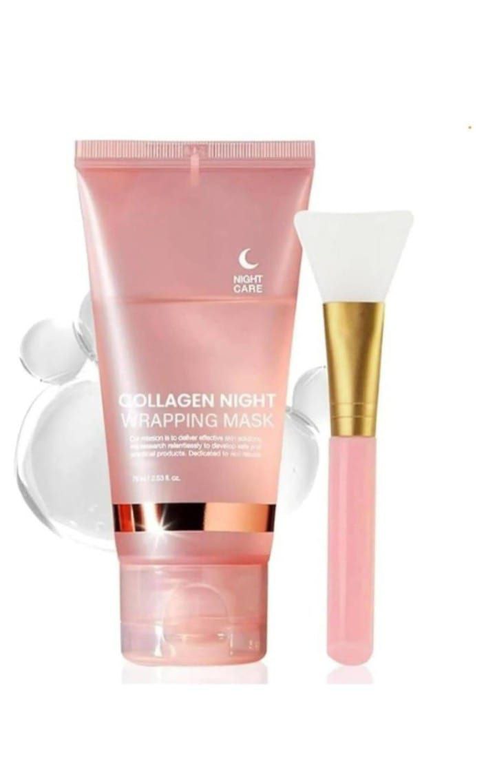 TE1392 COLLAGEN NIGHT WRAPPING MASK WITH BRUSH