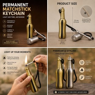 1787 PERMANENT MATCHSTICK KEYCHAIN