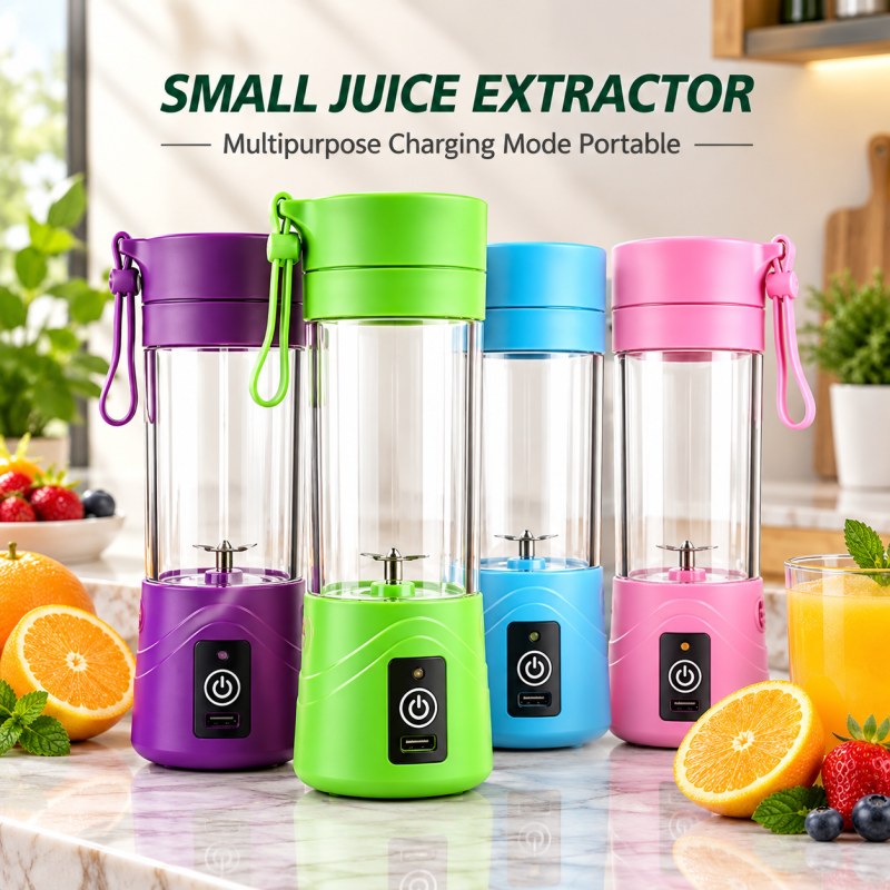 529 PORTABLE USB ELECTRIC JUICER - 6 BLADES