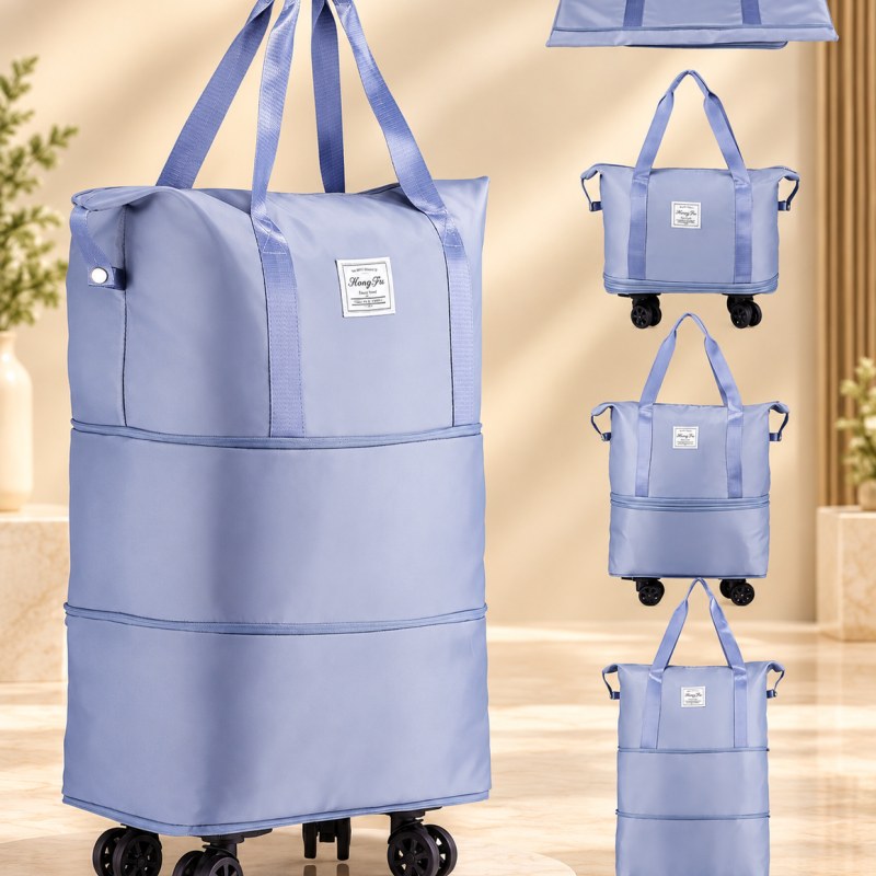 724 FOLDABLE EXPANDABLE LUGGAGE ROLLING DUFFLE BAG WITH WHEELS (1 PCS)